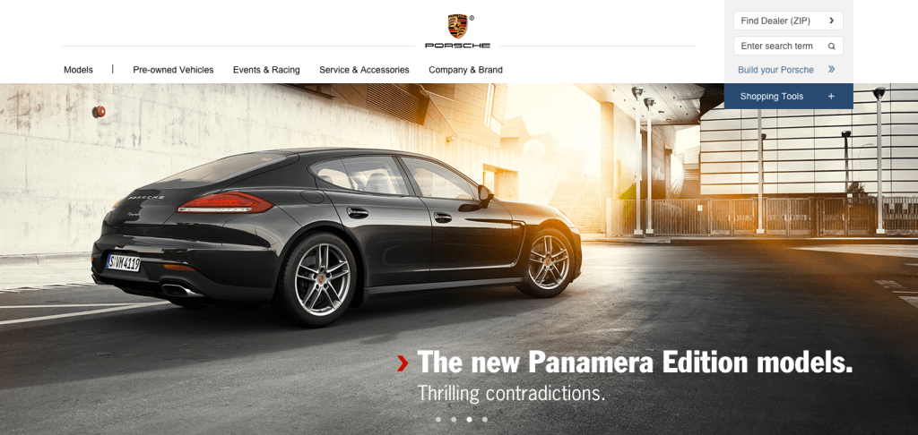 porsche homepage