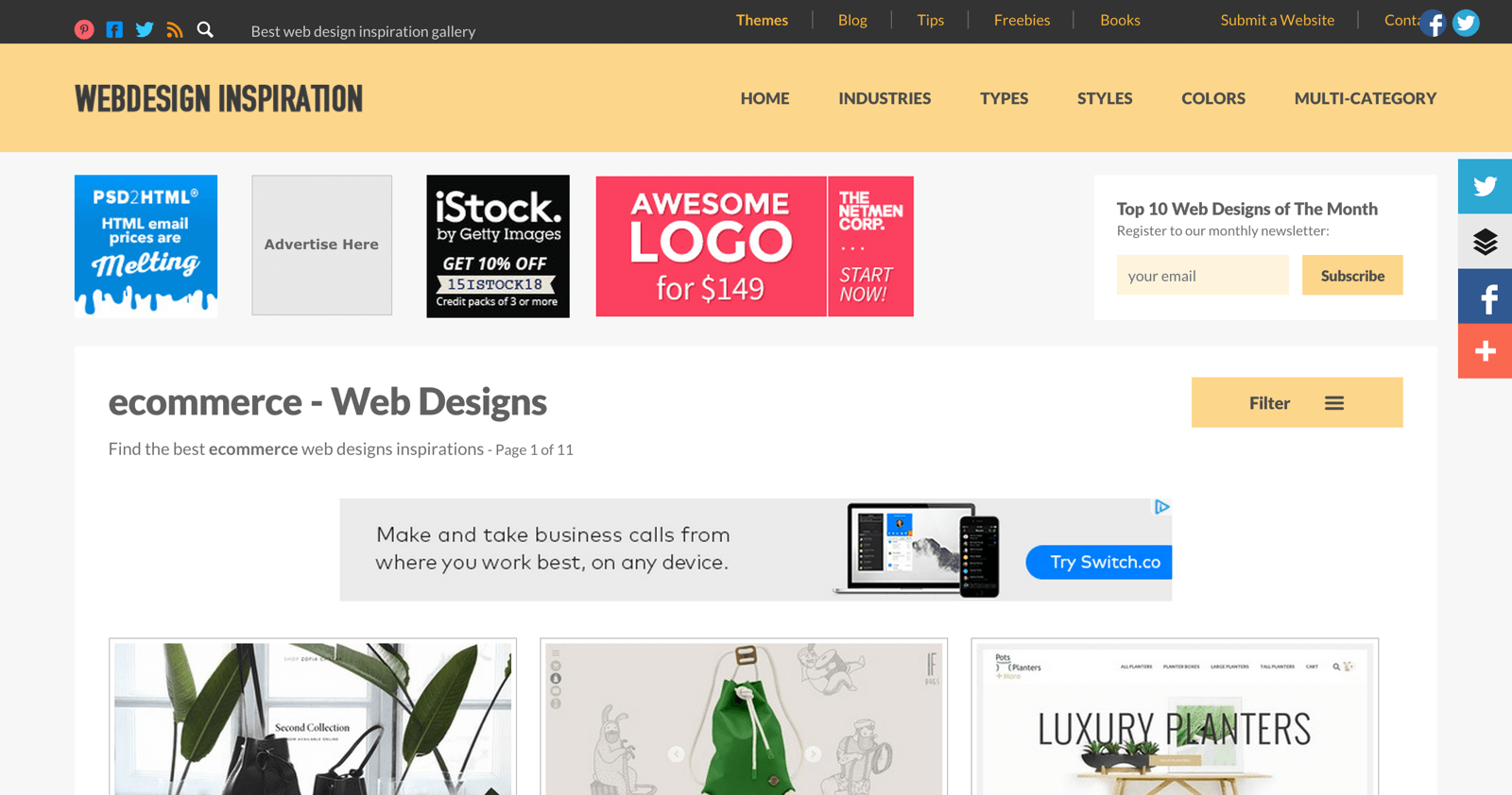 Best ecommerce websites Web Design Inspirations