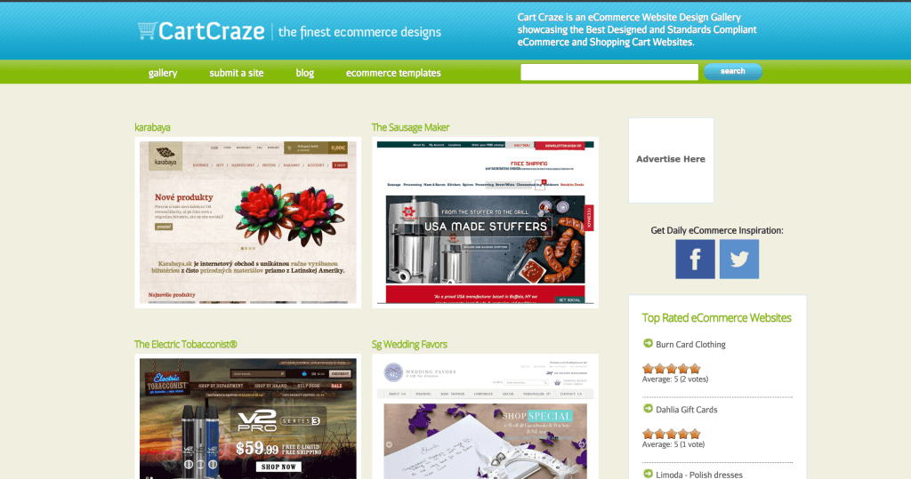 Cart Craze eCommerce Design Inspiration